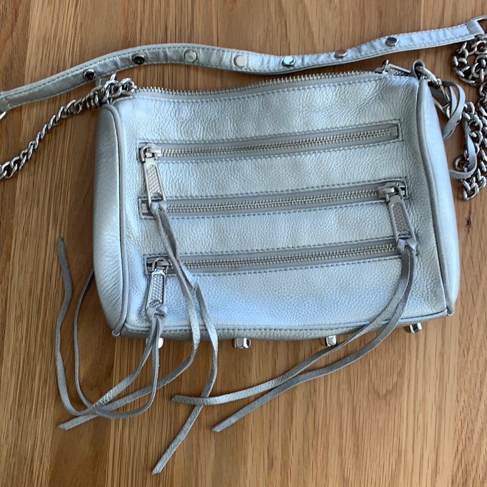 Rebecca Minkoff Silver Crossbody Purse